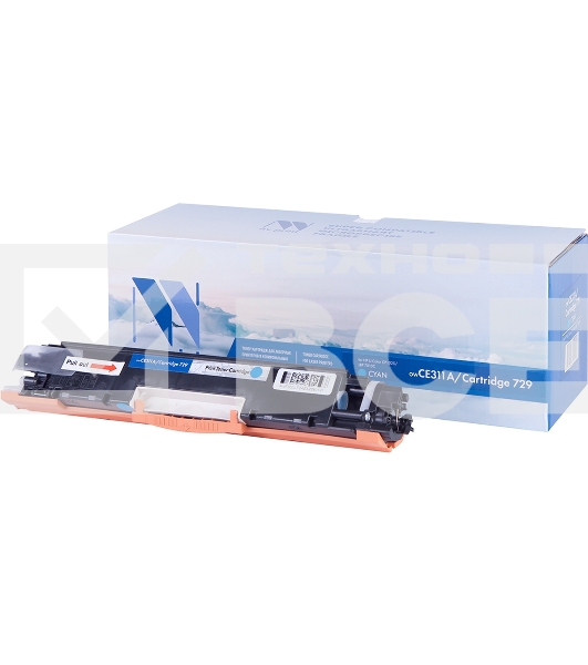 Картридж лазерный NV Print совместимый HP CE311A/Canon729 Cyan для LJ Color CP1025 (1000k)