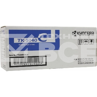 Картридж лазерный Kyocera TK-5140C (1T02NRCNL0) голубой для M6030cdn/M6530cdn/P6130cdn 5000 стр.