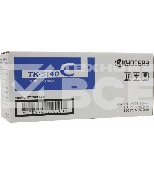 Картридж лазерный Kyocera TK-5140C (1T02NRCNL0) голубой для M6030cdn/M6530cdn/P6130cdn 5000 стр.
