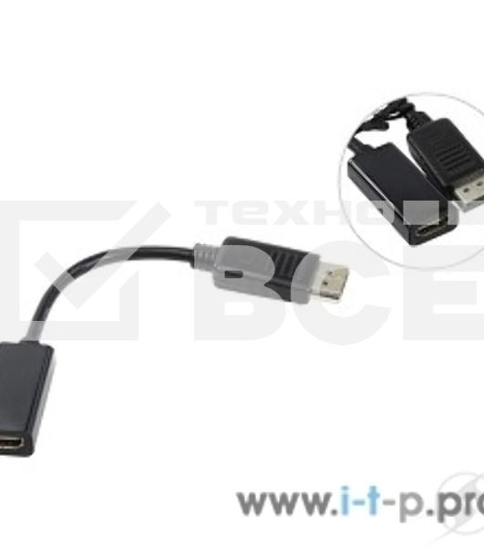 Кабель-переходник DP --> HDMI-F 0.2m , Telecom (TA553)   