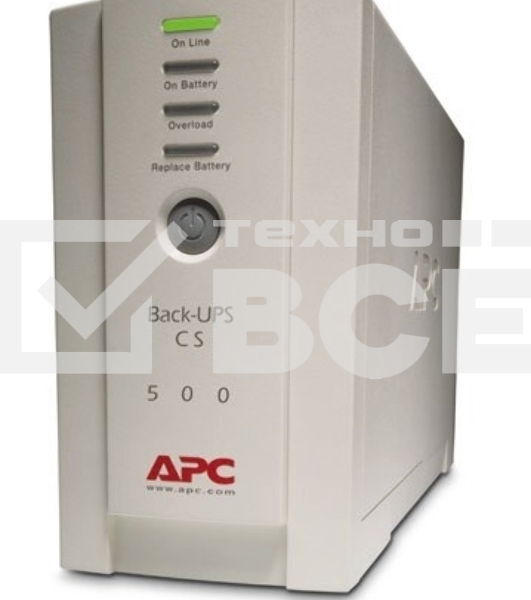 Источник бесперебойного питания APC Back-UPS BK500EI 300Вт 500ВА бежевый