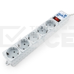 Фильтр-удлинитель Power Cube B 3,0 м 5 розеток (серый) 10А/2,2кВт, фото3