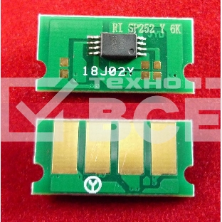 Чип ELP для Ricoh Aficio SP C252Dn/C252Sf/C262Dnw/C262Sf Yellow 6K (SPC252HE)
