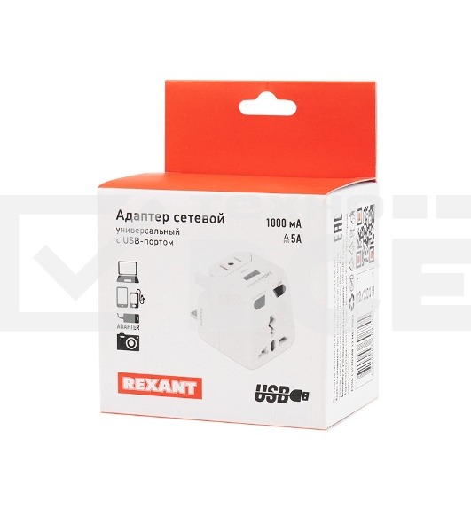 Адаптер сетевой «Путешественник» с USB Rexant
