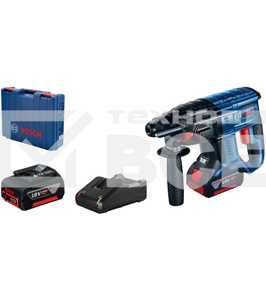 Перфоратор Bosch GBH 180-LI BL Set патрон:SDS-plus уд.:2Дж аккум. (кейс в комплекте)