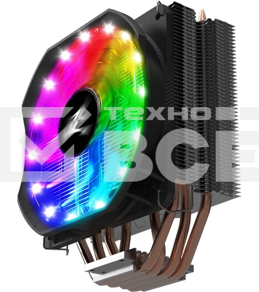 Кулер для процессора Zalman CNPS9X OPTIMA RGB серебристый/черный, 120 мм, алюминий/медь, 1500 об/мин, 26 дБ, 4 pin, 180 Вт, 156 мм