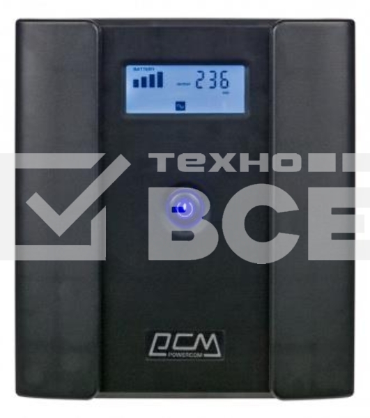 Источник бесперебойного питания Powercom Raptor RPT-1500AP 900Вт 1500ВА черный