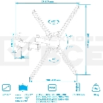 Кронштейн для телевизора Kromax CORBEL-7 черный 22