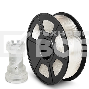 Филамент NVPRINT PLA Transparent  для 3D печати диаметр 1.75мм  длина 330 метров  масса 1 кг