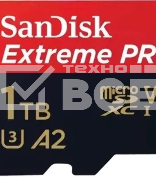 Карта памяти SanDisk Extreme Pro microSD UHS I Card 1TB for 4K Video on Smartphones, Action Cams & Drones 200MB/s Read, 140MB/s Write, Lifetime Warranty