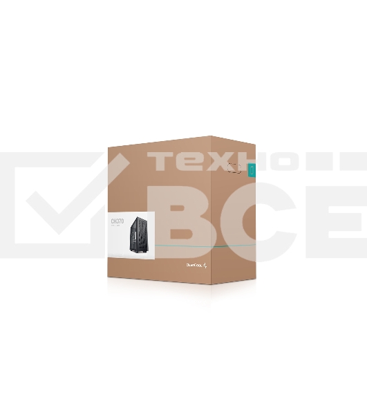 Компьютерный корпус Deepcool CH370 черный без БП mATX 1x120mm 1xUSB2.0 1xUSB3.0 audio bott PSU