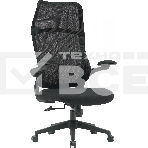 Кресло компьютерное Cactus CS-MC505-BK черный, сиденье черный, сетка/ткань, крестов. пластик, фото3