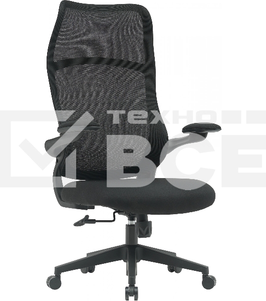 Кресло компьютерное Cactus CS-MC505-BK черный, сиденье черный, сетка/ткань, крестов. пластик