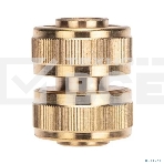 Муфта соединительная латунная ремонтная для шланга 3/4дюйм ЧЕТЫРЕ СЕЗОНА 62-0274, фото4