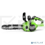 Цепная пила аккумуляторная GreenWorks GD24CS30K2, 24V, 30см, бесщеточная, c АКБ 2 А·ч и ЗУ (2007007UA), фото9