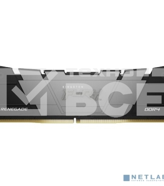 Оперативная память Kingston Fury Renegade, DDR4, 32GB (1x32GB), 3200MHz, CL16, DIMM, с радиатором, черный