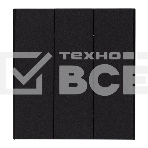 Выключатель Kranz STRONG 3 кл 10А с/у антрацит, фото 1