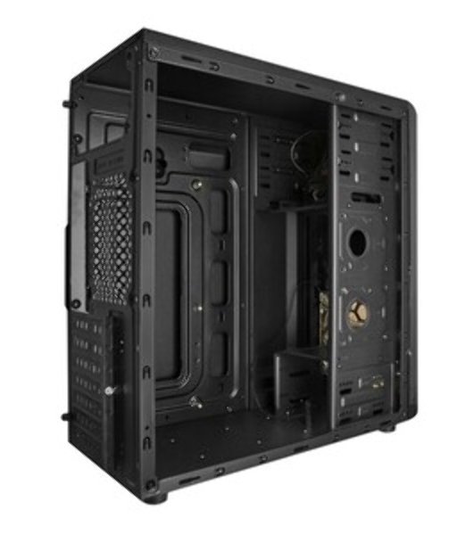 Компьютерный корпус Miditower ExeGate EVO-8227-NPX500 (ATX, БП 500NPX с вент. 12см, 2*USB+1*USB 3.0+HD Audio, черный, 3 вент. RGb, закаленное стекло)