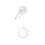 Настенный светодиодный светильник Ambrella light FL51651/1+1 WH/CH белый/хром 10W 4200K 500*227*90, фото8