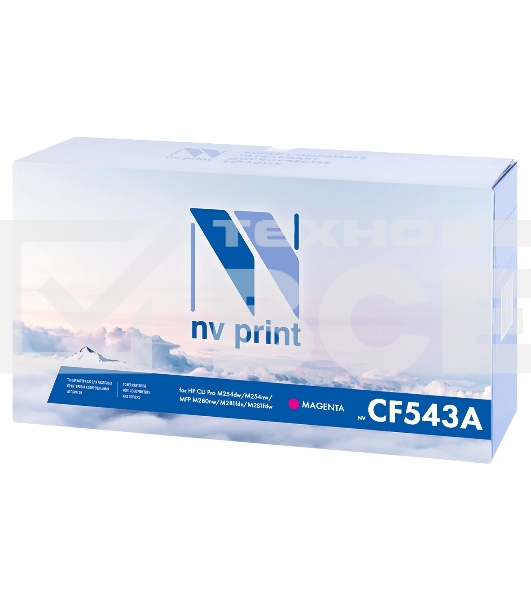 Картридж NVPrint совместимый HP CF543A Magenta для Color LaserJet Pro M254dw/M254nw/MFP M280nw/M281fdn/M281fdw (1300k)