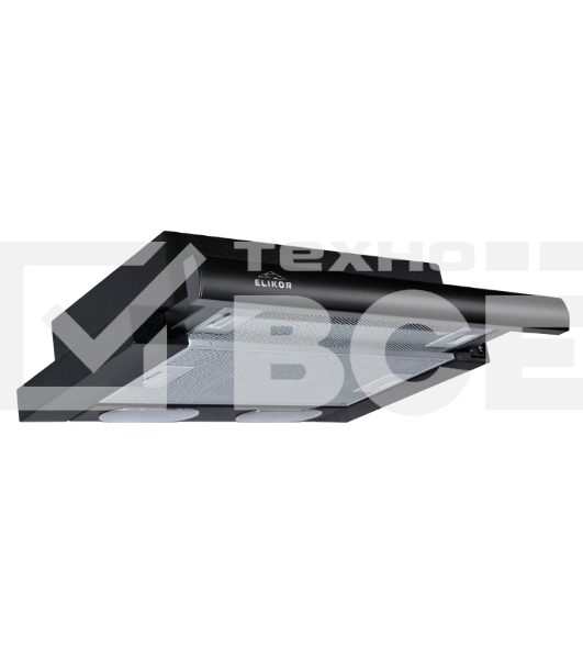 Вытяжка Elikor Интегра 45П-400-В2Л черн/черн