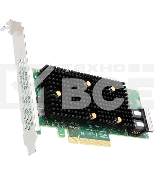 Контролер LSI 9400-8i SGL (05-50008-01), PCIe 3.1 x8 LP, Tri-Mode SAS/SATA/NVMe 12G HBA, 8port(1*int SFF8643), 3408 IOC