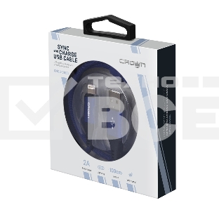 Кабель Crown USB - Lightning CMCU-3103L blue