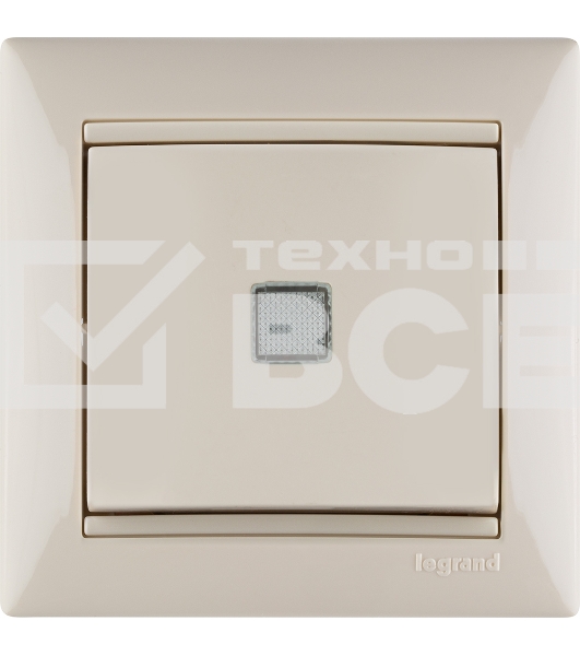 Выключатель Legrand 774310 Valena 10А c подсветкой, сл. кость