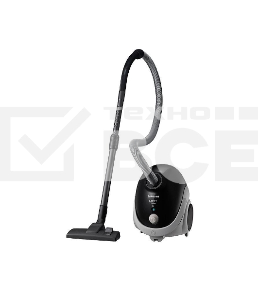 Пылесос Samsung VCC5241S3K/XEV черный/серый, 410/1800 Вт, уборка сухая, пылесборник мешок 2.4 л