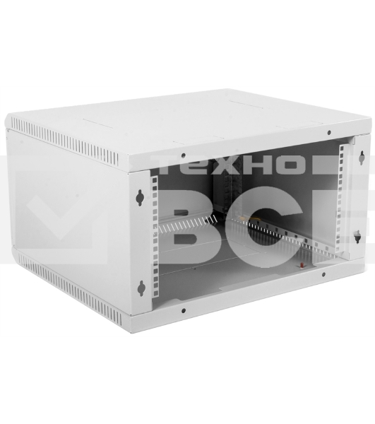 Шкаф телеком. настенный разборный 6U (600х520) дверь металл (ШРН-Э-6.500.1)
