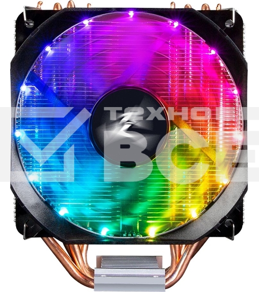 Кулер для процессора Zalman CNPS9X OPTIMA RGB серебристый/черный, 120 мм, алюминий/медь, 1500 об/мин, 26 дБ, 4 pin, 180 Вт, 156 мм