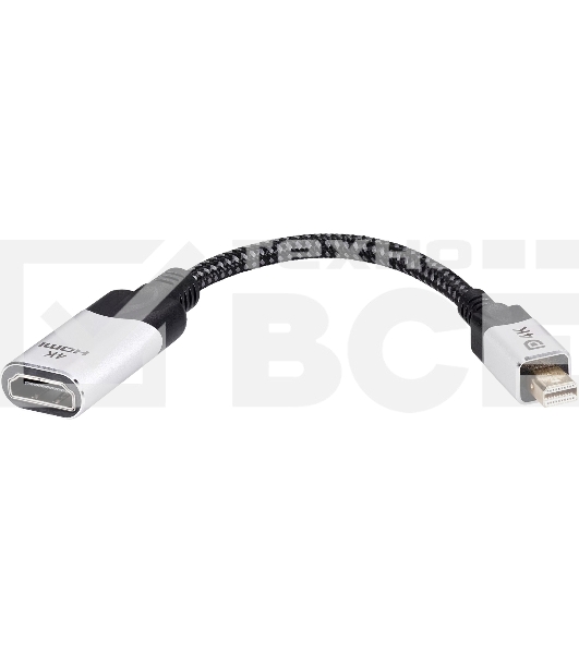 Адаптер miniDisplayPort(M) ---> HDMI(F) 0.15m 4K@60Hz VCOM <CG616M-0.15>