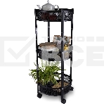 Этажерка Domfy DHC-FC30862 34.2x34.2x83.6 см, d=34.2 см черный, фото2