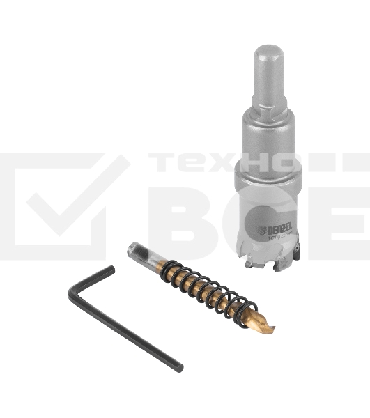 Коронка по металлу твердосплавная, 22 мм Denzel