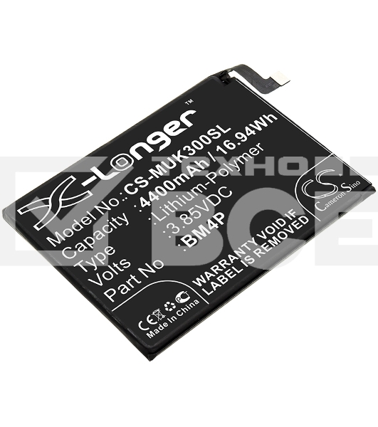 Аккумулятор CameronSinoCS-MUK300SL BM4P для Xiaomi Redmi K30 3.85V / 4400mAh / 16.94Wh