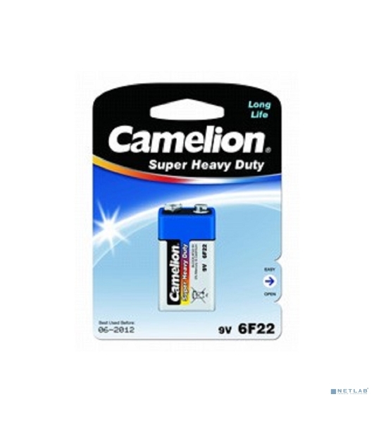 Батарейка Camelion 6F22 Blue BL-1 9В (1 шт)