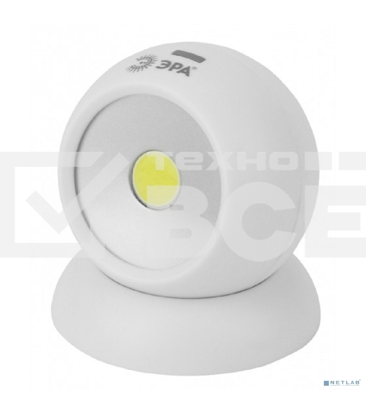 Фонарь ЭРА SB-801 пушлайт 'Сфера-1' 5Вт. COB, 3xAAA, магнит, бл. (12/48/576)