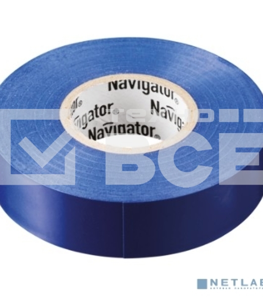 Изолента ПВХ 19мм (рул.20м) син. NIT-A19-20/B Navigator 71114
