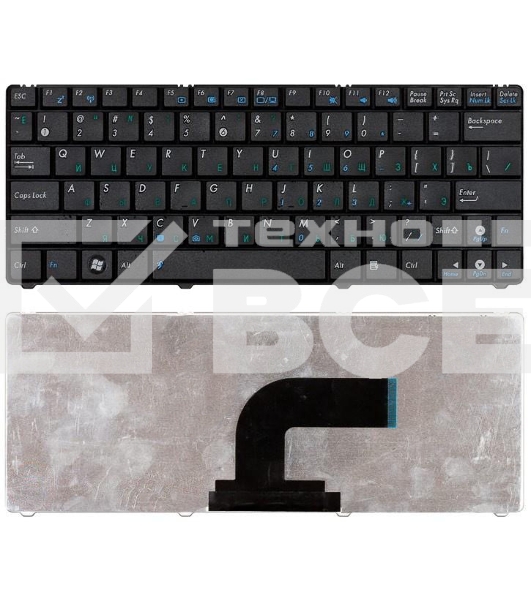 Клавиатура для ноутбука Asus Eee PC 1101 1101HA N10 N10E N10J черная