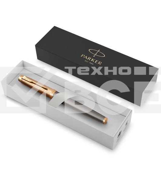 Ручка роллер Parker IM Premium Pioneers T329 (2200955) Arrow Grey GT F черн. черн. подар.кор.