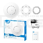 Точка доступа CUDY AC1200 Dual Band Gigabit Ceiling Mount Access Point, MT7621DAN+MT7613B+MT7603E, 867Mbps at 5GHz + 300Mbps at 2.4GHz, 1 x GbE RJ45 Port, Support 12V DC or 802.3af PoE or Passive PoE, Internal Antennas, 48V passive PoE adapter included, C, фото3