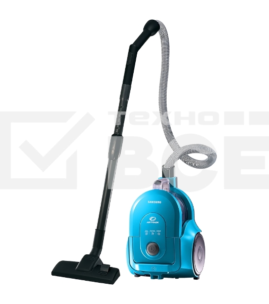 Пылесос Samsung VCC4326S3A синий/черный, 350/1600 Вт, уборка сухая, пылесборник контейнер 1.3 л