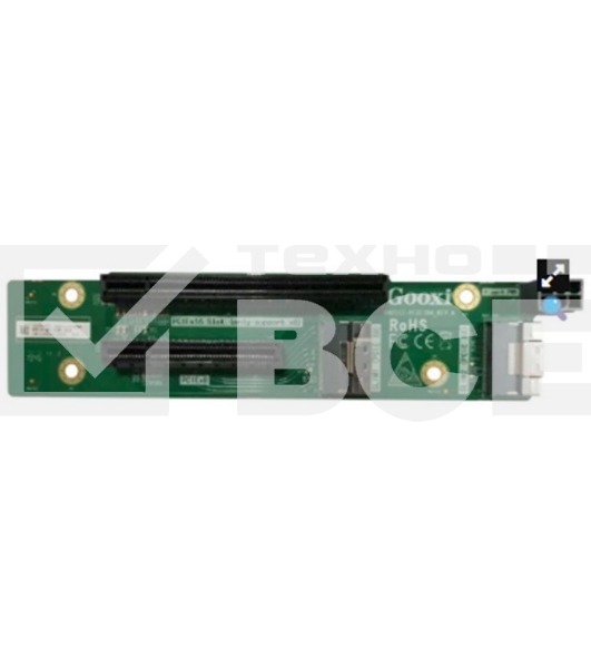 Райзер Gooxi SL2108-748-PCIE4-M1 2*Slimline x8 to 2*PCIe3.0x8(1*x16 SLOT+1*x8 SLOT),Riser4((including half-height bracket, adapter board and high-speed cable),for SL-G3)