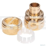 Муфта соединительная латунная ремонтная для шланга 3/4дюйм ЧЕТЫРЕ СЕЗОНА 62-0274, фото3