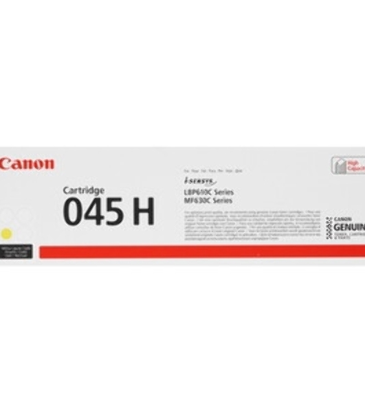 Картридж лазерный Canon 045Y H желтый, 2200 стр., для i-SENSYS MF631/633/635, LBP611