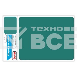 Коврик Buro BU-CLOTH/green Коврик для мыши матерчатый, зелёный, 220 х 250 х 4 мм,