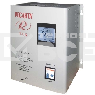 Стабилизатор напряжения Ресанта АСН-10000Н/1-Ц электронный однофазный серый