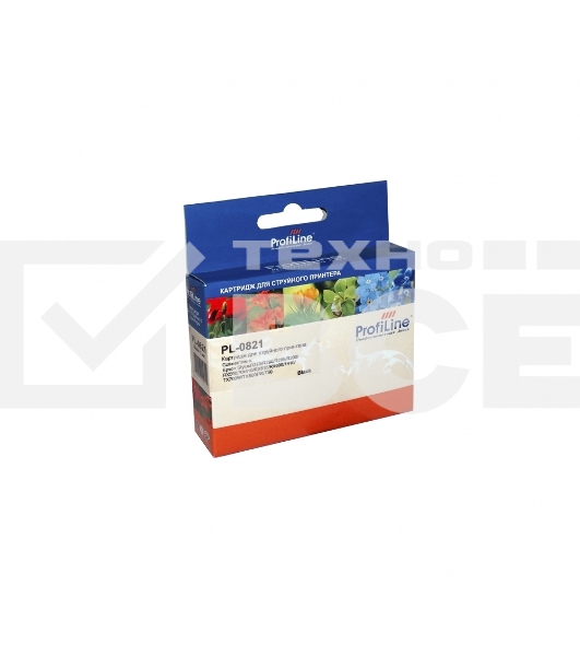 Картридж струйный PL-0821 для принтеров Epson StylusR270/R290/R295/R390/RX590/RX610/RX615/RX690/1410/TX700W/TX800FW/T50 Black водн ProfiLine