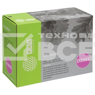 Картридж Cactus CS-D205S черный (2000 стр.) для SAMSUNGML ML-3310D/3310ND/3710D/3710ND/SCX-4833FD/4833FR/5637FR