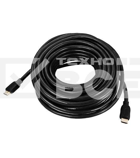Шнур HDMI - HDMI gold, 15М с фильтрами (PE bag) PROCONNECT